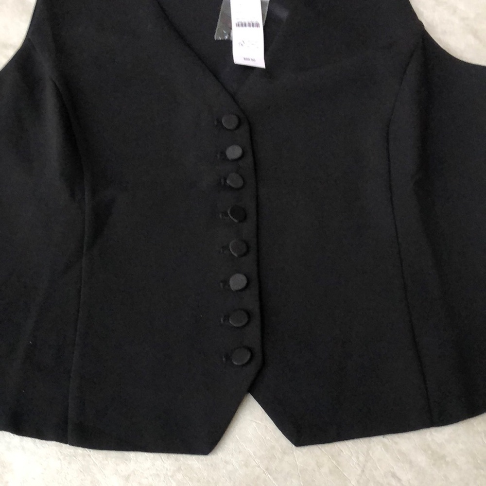 J. Crew Slim-fit Tuxedo Vest in City Crepe In Black Full Lining BV833 Size 4 - Picture 7 of 13